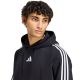 4. Bluza męska adidas Essentials 3-Stripes Fleece Hoodie czarna KY6602