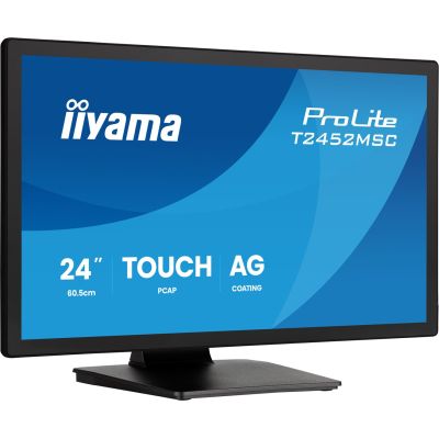 20. iiyama ProLite T2452MSC-B2AG monitor komputerowy 61 cm (24") 1920 x 1080 px Full HD LED Ekran dotykowy Czarny