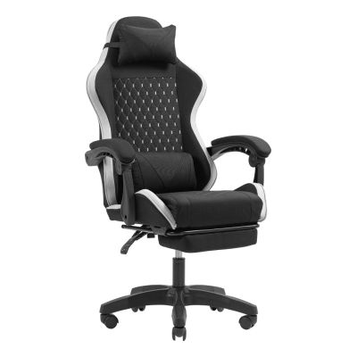 3. TACENS MARS MGC-X FABRIC Black/White - fotel gamingowy