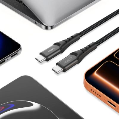 4. Kabel Tech-Protect Ultraboost UB11T USB-C / USB-C PD 240W / QC3.0 100 cm - czarny