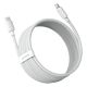 4. Kabel Baseus Simple Wisdom Lightning / USB-C 20W 1.5 m 2 szt. - biały