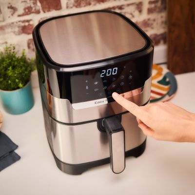 8. Tefal Easy Fry & Grill EY505D Pojedyńczy 4,2 l Autonomiczny 1550 W Frytkownica na gorące powietrze Stal nierdzewna