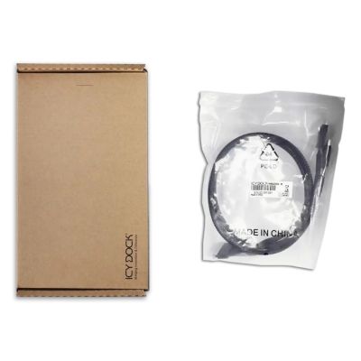 4. Kabel wewnętrzny SAS ICY Dock MB206L-B - 8i Slim SAS (SFF-8654) (M) do 4i OCuLink (SFF-8611) - 50cm - do ToughArmor MB699VP-B V2, MB699VP-B V3, MB720MK-B V2, MB852M2PO-B