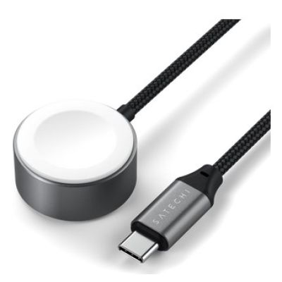 3. Satechi USB-C Fast Charging Cable - kabel ładujący USB-C do Apple Watch, 5W 20 cm (space gray)