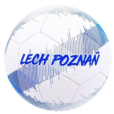 2. Piłka Herb Lech Poznań Bialo-Niebieska