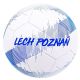 2. Piłka Herb Lech Poznań Bialo-Niebieska