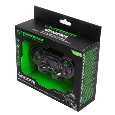 4. Gamepad Esperanza Trooper EGG107K (PC, PS3; kolor czarny)