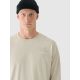 4. Longsleeve oversize z nadrukiem męski 4F 4FRAW24TLONM502-12S