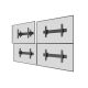 7. Uchwyt ścienny Equip 32"-65"/30kg 1TFT 1Gelenk Push-In-Pop czarny