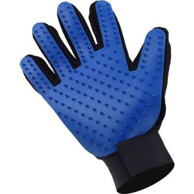 9. RĘKAWICA DO CZESANIA PSA KOTA NIEBIESKIE KOLCE