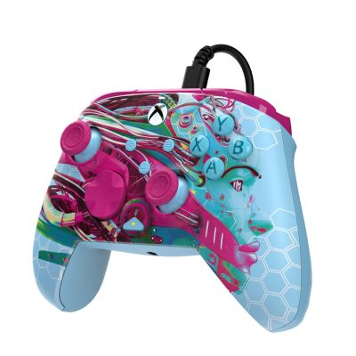 3. PDP REMATCH GLOW Advanced Wielobarwny USB Gamepad Analogowa/Cyfrowa PC, Xbox One, Xbox Series S, Xbox Series X