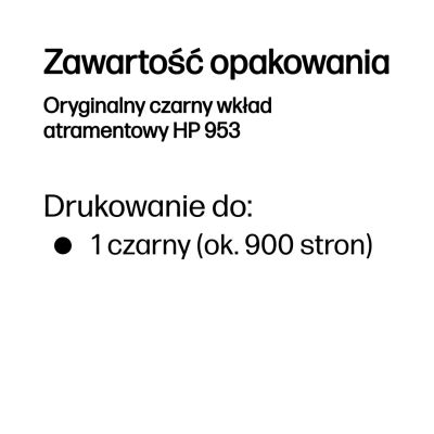 4. HP Oryginalny czarny wkład atramentowy 953