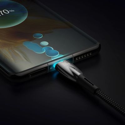9. Kabel Baseus CADH000701 USB-C - USB-C PD 100W 5A 480Mb/s 1m - czarny