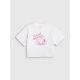 5. T-shirt bawełniany dziewczęcy 4F 4FJRSS26TTSHF3983-11S