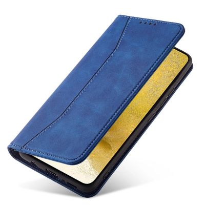 4. Magnet Fancy Case etui Samsung Galaxy S23 Ultra pokrowiec z klapką portfel podstawka niebieskie