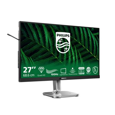 15. Monitor Philips 27B2G5601/00 27" IPS 16:9 60Hz 4ms 2560x1440 300cd/m2 HDMI:1 Srebro