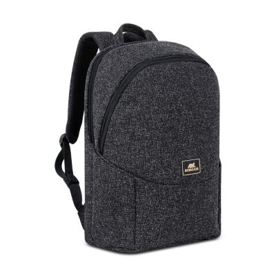 Plecak na laptop 15,6", RIVACASE Anvik, 15L, czarny, z materiału wodoodpornego, kieszenie na tablet 10,5", smartfon, dokumenty, akcesoria, butelkę
