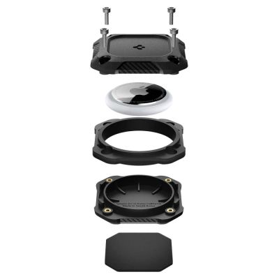 7. Etui Spigen Tough Armor na AirTag 1 / 2 - czarne