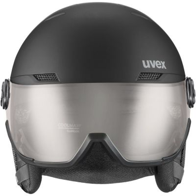 2. Kask narciarski UVEX Wanted Visor pro V black matt
