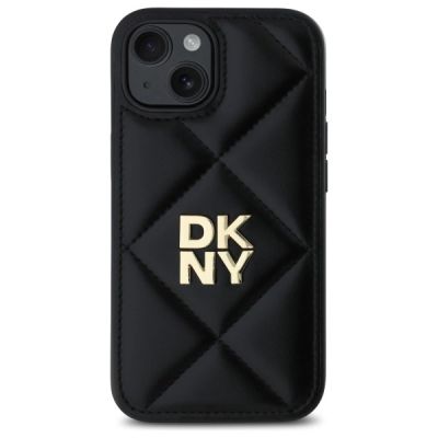 3. Etui DKNY Quilted Stack Logo na iPhone 14 - czarne