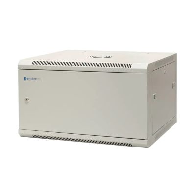 2. EmiterNet Szafa wisząca niedzielona 19'' 6U, drzwi całe z blachy, 600×600×370mm szer./gł./wys.