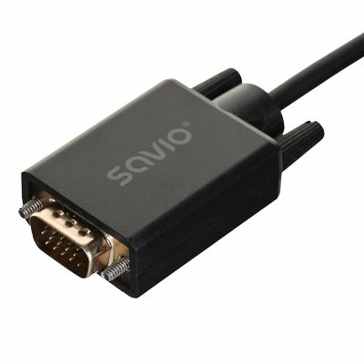 4. SAVIO KABEL DISPLAY PORT DO VGA 1.8M CL-203