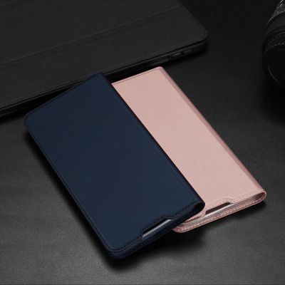 19. Dux Ducis Skin Pro kabura etui pokrowiec z klapką Samsung Galaxy A03s różowy