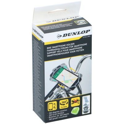 9. UCHWYT ROWEROWY SILIKONOWY NA TELEFON DUNLOP OBRACANY 360 SZARY