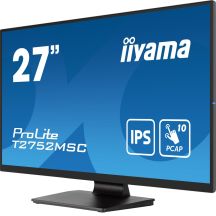 Monitor iiyama ProLite T2752MSC-B1 komputerowy 68,6 cm (27") 1920 x 1080 px Full HD LED Ekran dotykowy Czarny