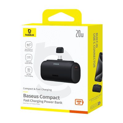 7. Powerbank Baseus Compact 5000mAh USB-C (czarny)