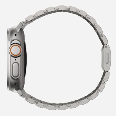 3. Bransoleta Tech-Protect SteelBand na Apple Watch 4 / 5 / 6 / 7 / 8 / 9 / SE / Ultra 1 / 2 (42/44/45/49 mm) - tytanowa