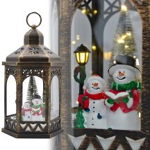 LATARNIA DEKORACYJNA LED 32CM - BAŁWAN
