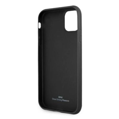 7. Etui BMW Leather Perforate na iPhone 11 / Xr - czarne
