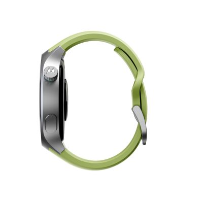 5. Motorola Moto Watch 512MB Silver_Stainless Steel + Herbal Garden_Silicone  Silver
