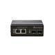 2. Switch LevelOne IGP-0431 - niezarządzalny - 2 x 10/100/1000 (PoE) + 2 x Gigabit SFP - Możliwość montażu na szynie DIN - PoE - zasilanie DC