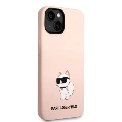 4. Etui Karl Lagerfeld Silicone Choupette na iPhone 14 Plus - różowe