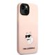 4. Etui Karl Lagerfeld Silicone Choupette na iPhone 14 Plus - różowe