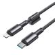 3. Kabel Joyroom S-A50 Unlimited Series 30W USB-C - Lightning z organizerem magnetycznym 1,2m - szary