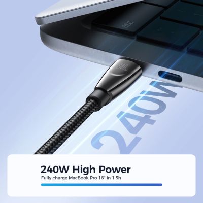 6. Kabel Joyroom Pioneer Series SA31-CC5 USB-C / USB-C 240W 1.2m - czarny