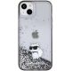 3. Etui Karl Lagerfeld Liquid Glitter Choupette do iPhone 15 Plus - przezroczyste