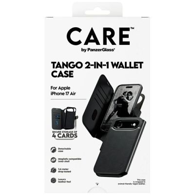 5. Etui CARE by PanzerGlass Feature Tango 2w1 Wallet Case MagSafe na iPhone Air - czarne