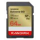 Sandisk Extreme Go SD UHS-I 64GB SD 170MB/s(R) / 80MB/s(W)