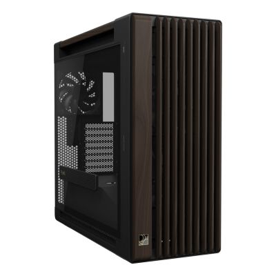 27. ASUS ProArt PA602 Wood Edition Modern Black - Tempered Glass Panel Midi Tower Czarny, Drewno
