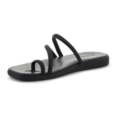 3. CROCS MIAMI TOE LOOP SANDAL W BLACK 209862-001