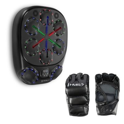 TB10 ELEKTRONICZNA TARCZA BOKSERSKA BLUETOOTH Z MUZYKĄ I RĘKAWICAMI BATERIA 4000MAH HMS