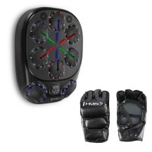 TB10 ELEKTRONICZNA TARCZA BOKSERSKA BLUETOOTH Z MUZYKĄ I RĘKAWICAMI BATERIA 4000MAH HMS