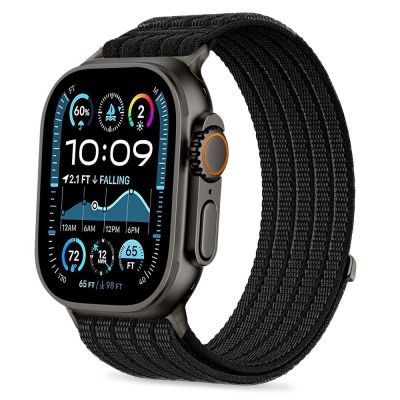 Pasek Tech-Protect Nylon Sport na Apple Watch 44 / 45 /46 / 49 mm - czarny
