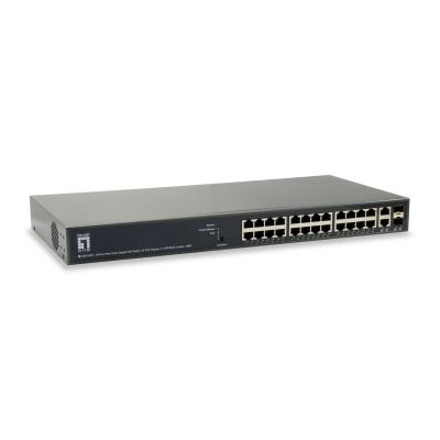 3. Przełącznik LevelOne TURING WebSmart/GB PoE 26-portowy 185 W 1 Gb/s
