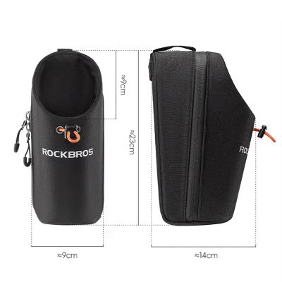 7. Torba rowerowa Rockbros P002 na kierownicę kompatybilna z hulajnogami i miejskimi rowerami składanymi 1.5L - czarna