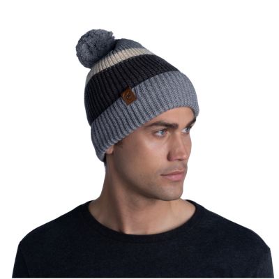 2. Buff Elon Knitted Hat 1264649141000 Szare One size